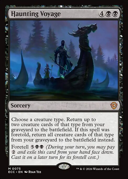 Haunting Voyage magic the gathering card art