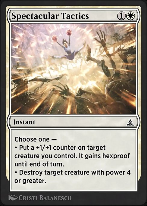 Spectacular Tactics magic the gathering card art