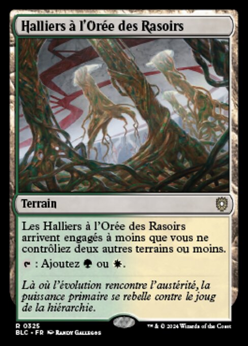 Razorverge Thicket (Bloomburrow Commander #325)