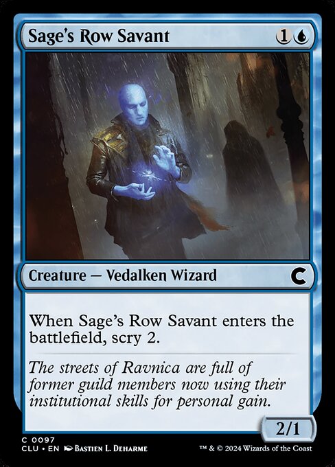 Sage's Row Savant (Ravnica: Clue Edition #97)
