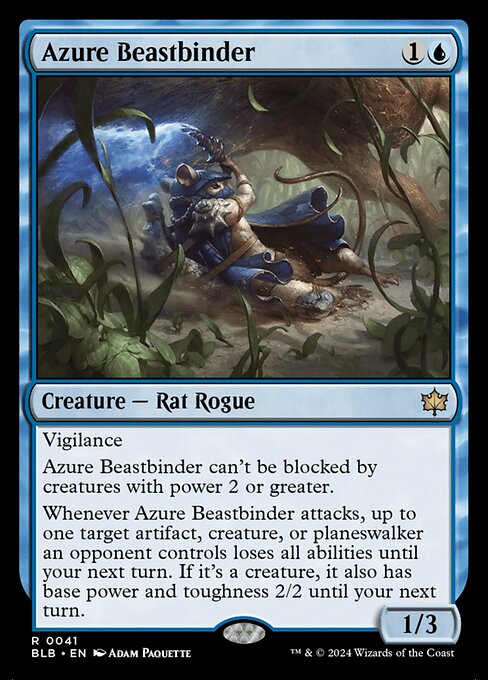 Azure Beastbinder (Bloomburrow #41)