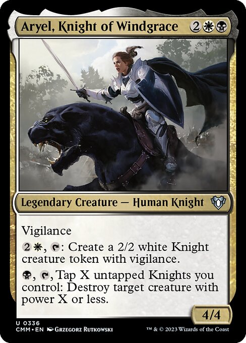 Aryel, Knight of Windgrace (cmm) 336