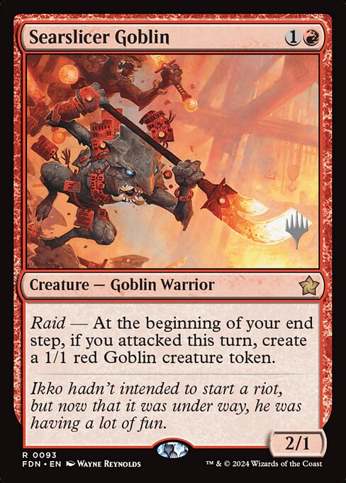 Searslicer Goblin (Foundations Promos #93p)