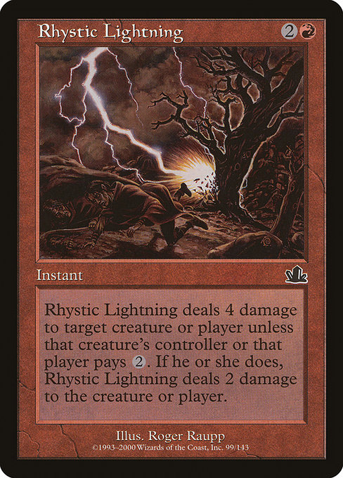 Eclair rhystique|Rhystic Lightning