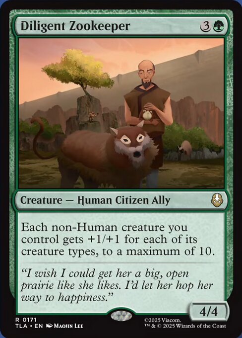 Diligent Zookeeper magic the gathering card art
