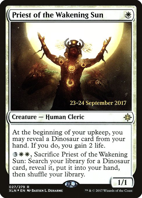 Priest of the Wakening Sun (Ixalan Promos #27s)