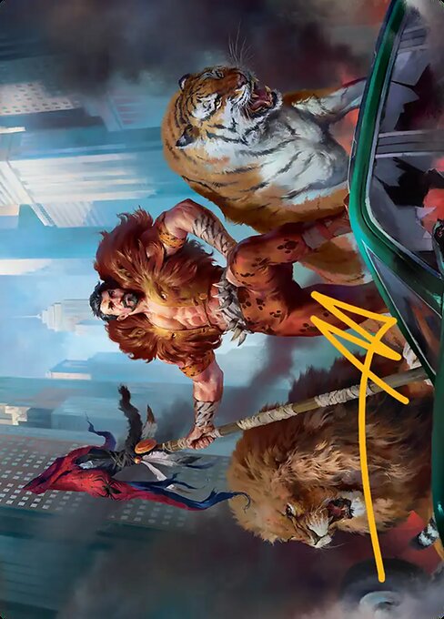 Kraven, Proud Predator // Kraven, Proud Predator magic the gathering card art