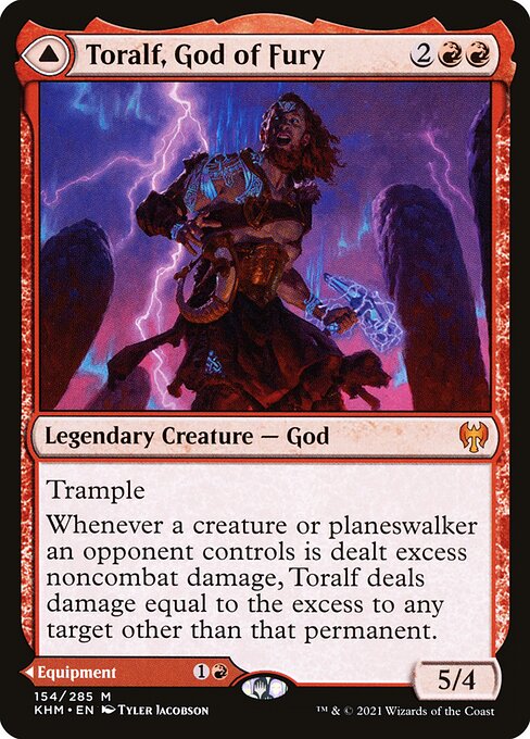 Toralf, God of Fury // Toralf's Hammer (Kaldheim #154)