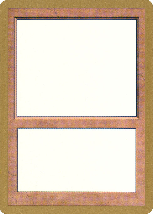 Blank Card (World Championship Decks 2000 #00)