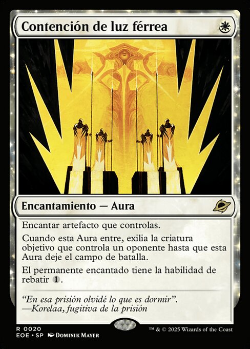 Contención de luz férrea