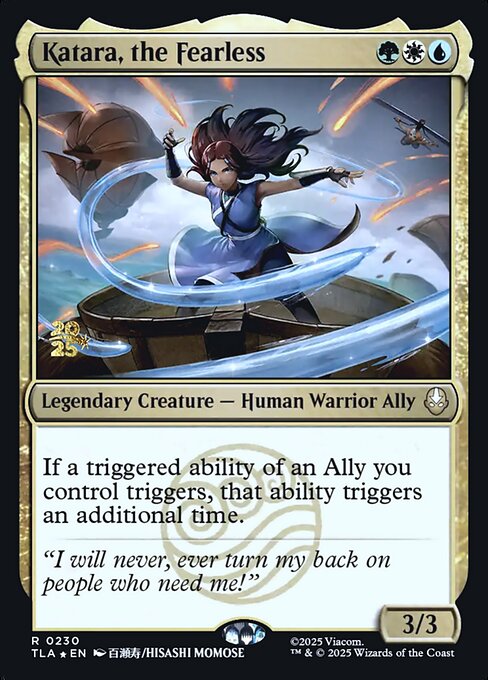 Katara, the Fearless magic the gathering card art
