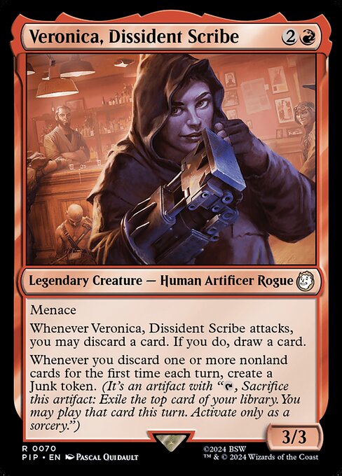 Veronica, Dissident Scribe (pip) 70 Veronica, Dissident Scribe (pip) 70