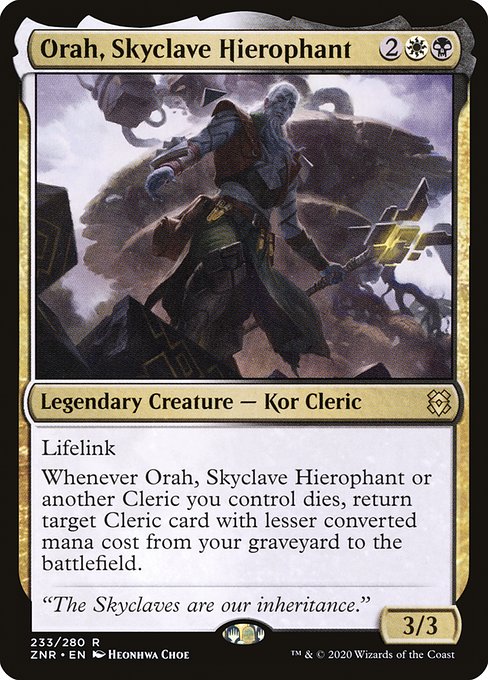 Orah, Skyclave Hierophant (Zendikar Rising #233)