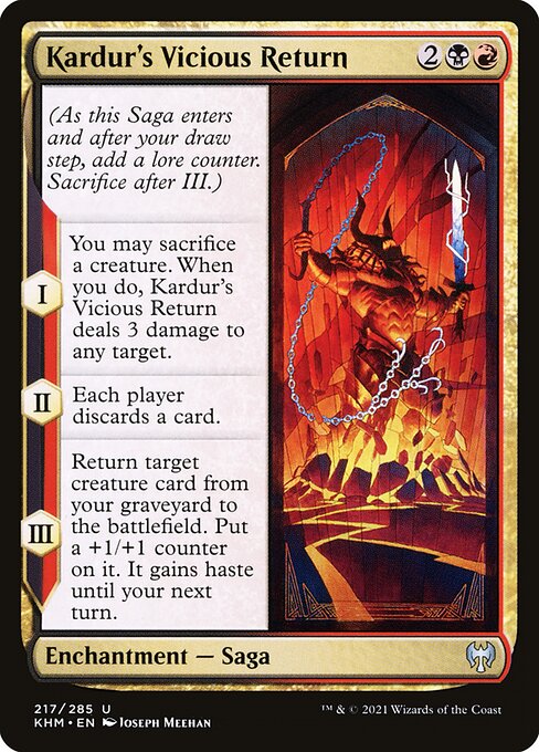 Kardur's Vicious Return (Kaldheim #217)