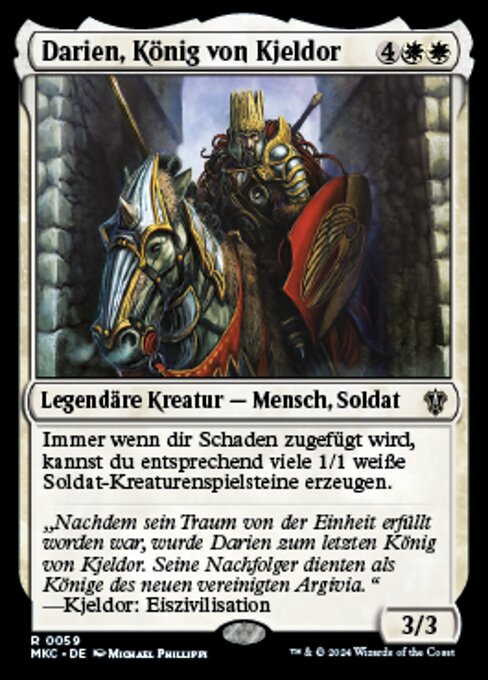 Darien, King of Kjeldor (Murders at Karlov Manor Commander #59)