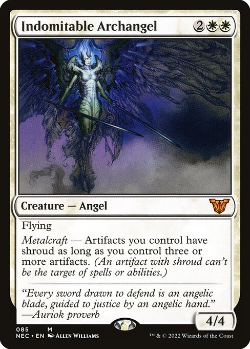 Indomitable Archangel (Neon Dynasty Commander #85)