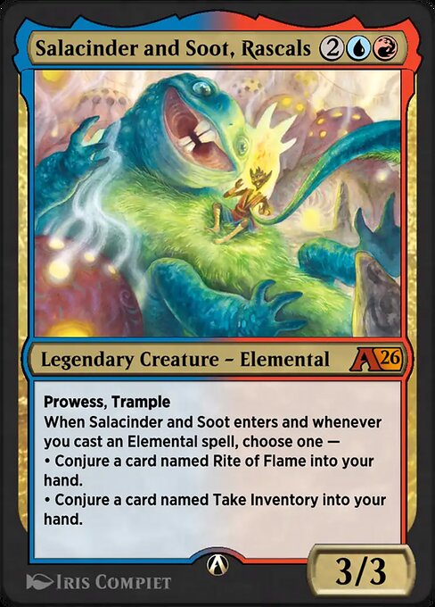 Salacinder and Soot, Rascals magic the gathering card art