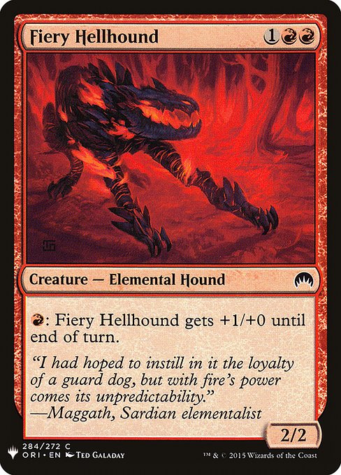 Fiery Hellhound (Mystery Booster #924)