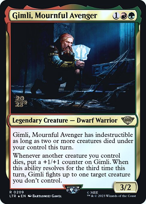 Gimli, Mournful Avenger (Tales of Middle-earth Promos #209s)