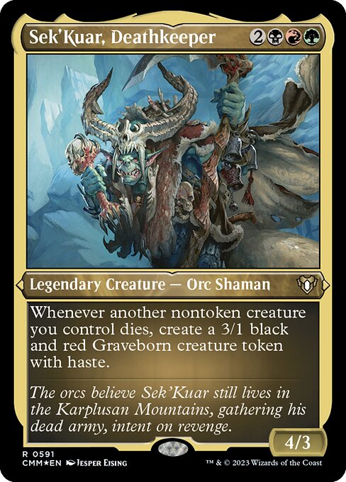 Sek'Kuar, Deathkeeper (Commander Masters #591)