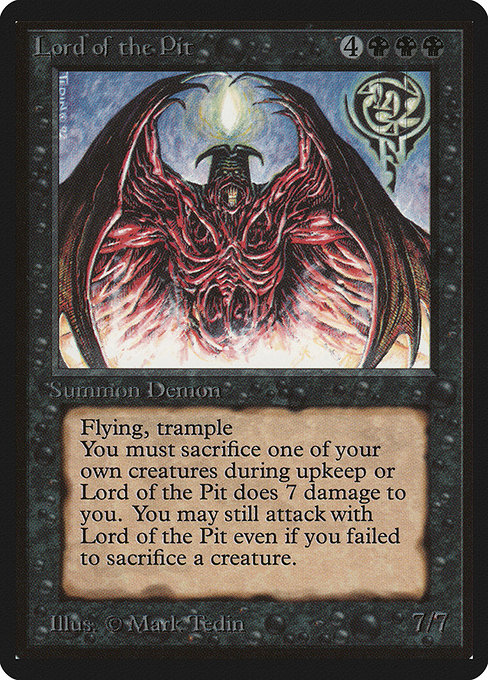 Lord of the Pit (Limited Edition Beta #115)