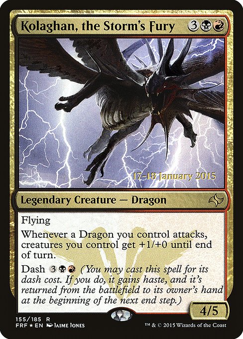 Kolaghan, the Storm's Fury (Fate Reforged Promos #155s)