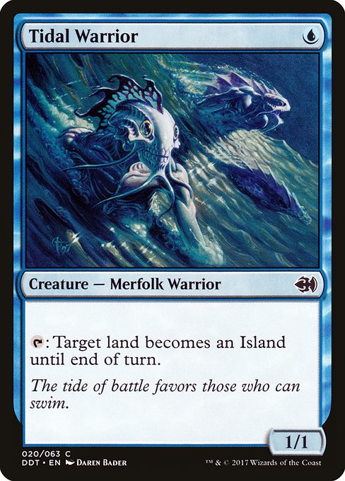 Tidal Warrior (Duel Decks: Merfolk vs. Goblins #20)