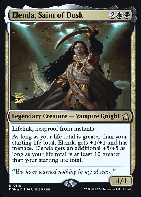 Elenda, Saint of Dusk (Foundations Promos #119s)