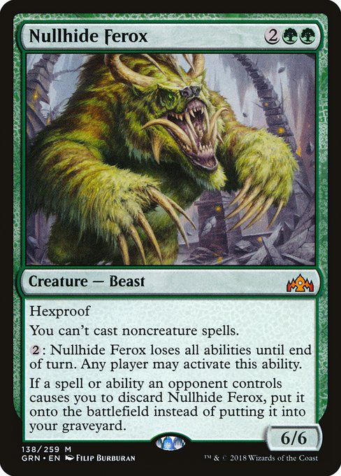 Nullhide Ferox (Guilds of Ravnica #138)