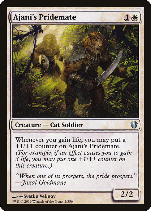 Ajani's Pridemate (Commander 2013 #3)