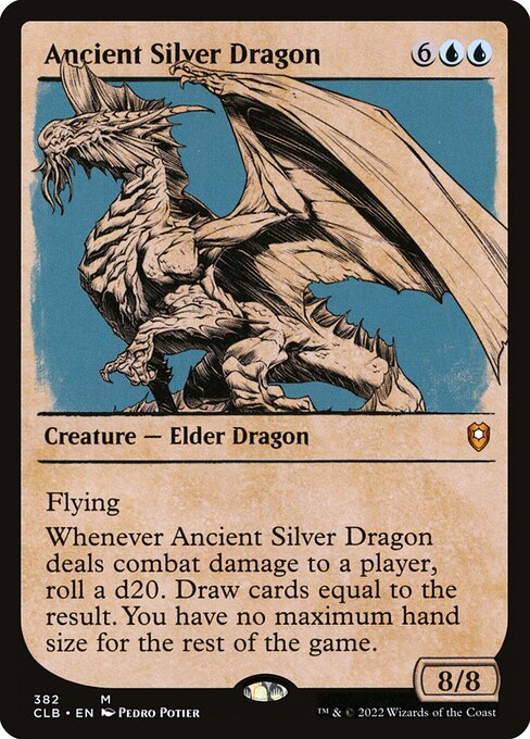 Ancient Silver Dragon – Showcase (Foil Commander Legends: Battle for Baldur's Gate)