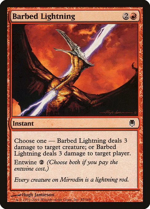 Barbed Lightning (Darksteel #55)