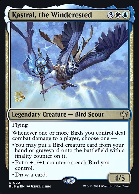 Kastral, the Windcrested (Bloomburrow Promos #221s)