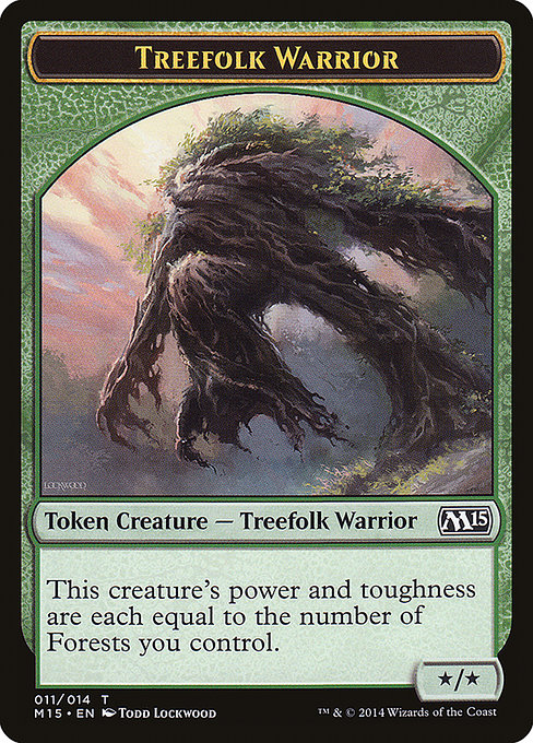 Treefolk Warrior (Magic 2015 Tokens #11)