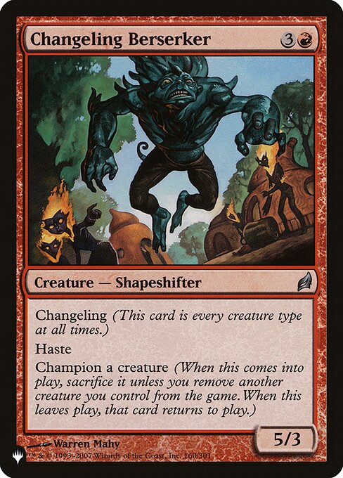 Changeling Berserker (The List #LRW-160)