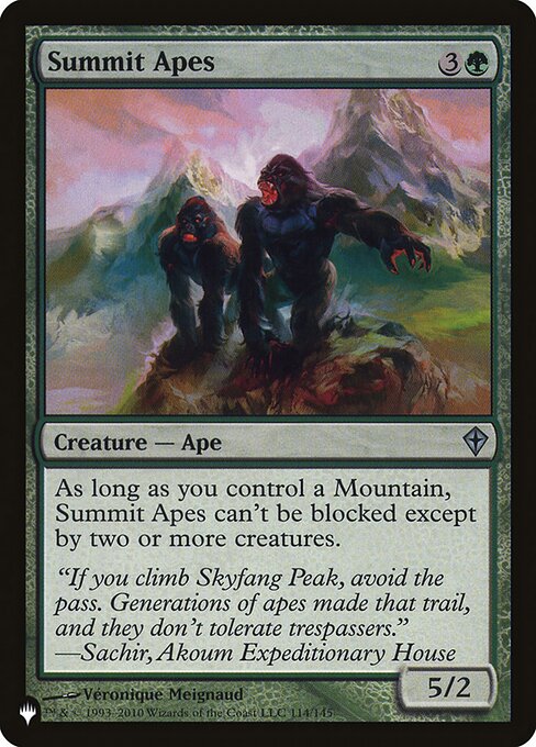 Summit Apes (The List #WWK-114)