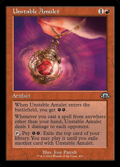 Amulette instable|Unstable Amulet