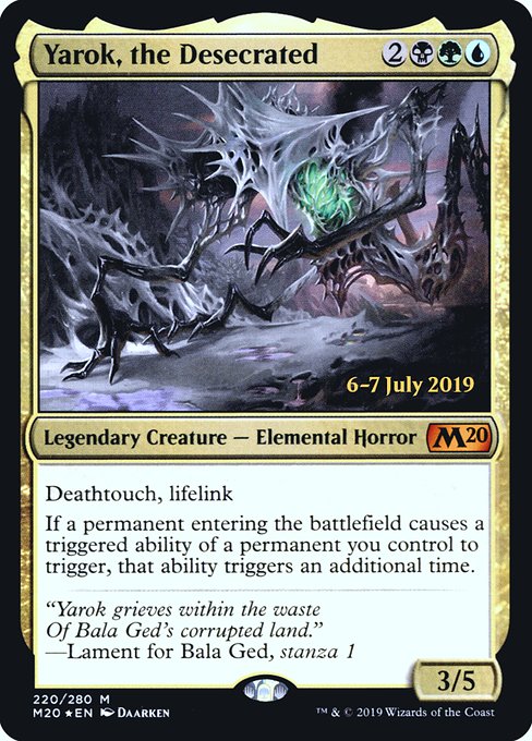 Yarok, the Desecrated (Core Set 2020 Promos #220s)