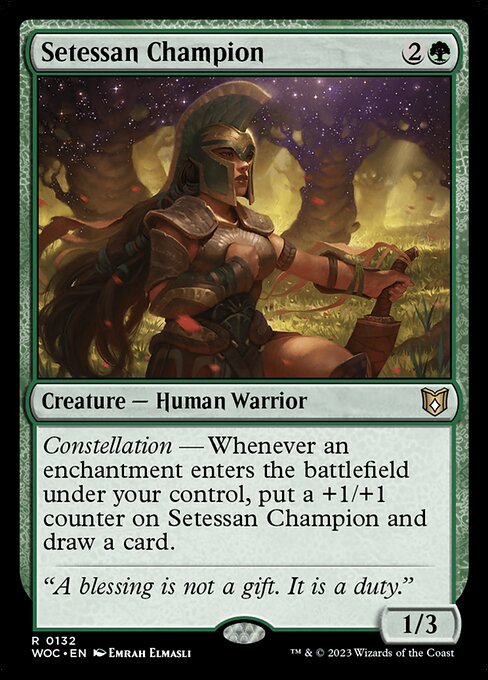 Setessan Champion (Wilds of Eldraine Commander #132)