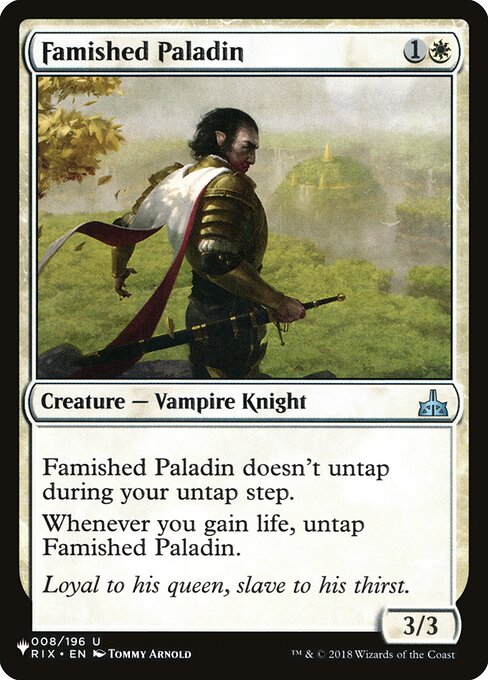 Famished Paladin (The List #RIX-8)