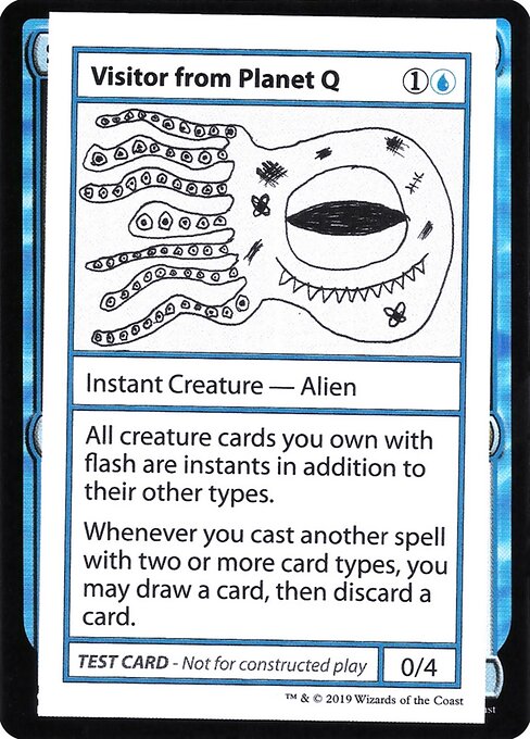 Visitor from Planet Q (Mystery Booster Playtest Cards 2021 #33)