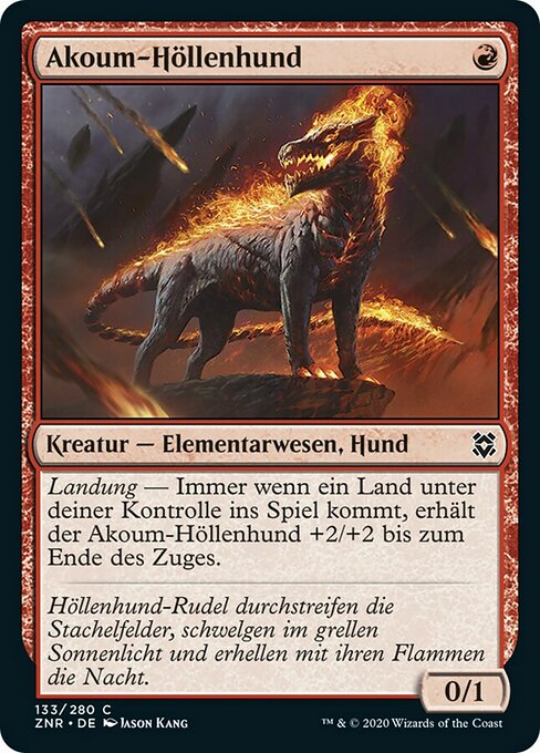 Akoum Hellhound (Zendikar Rising #133)