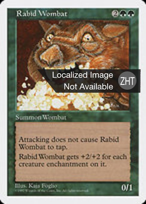 Rabid Wombat (Fifth Edition #319)