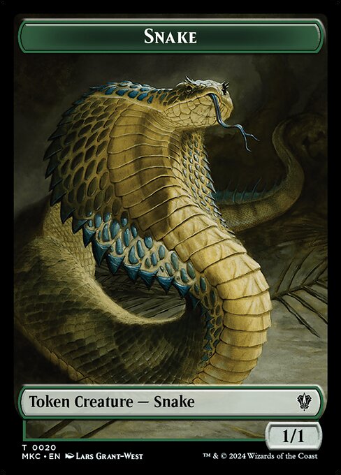 Snake (Murders at Karlov Manor Commander Tokens #20)