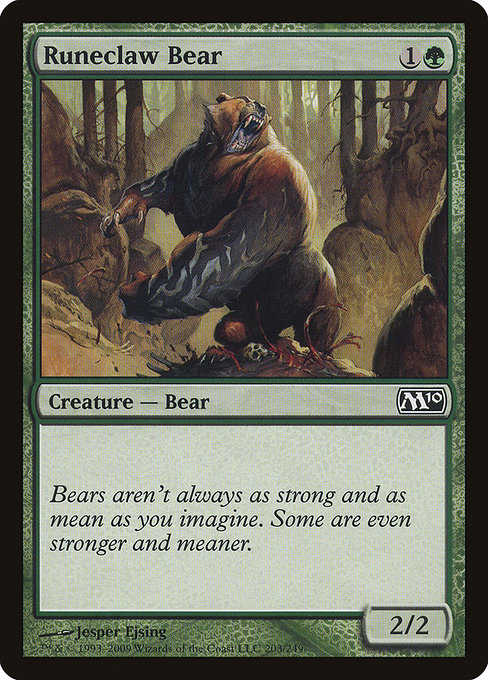 Runeclaw Bear (Magic 2010 #203)
