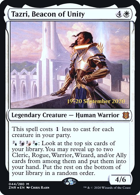 Tazri, Beacon of Unity (Zendikar Rising Promos #44s)