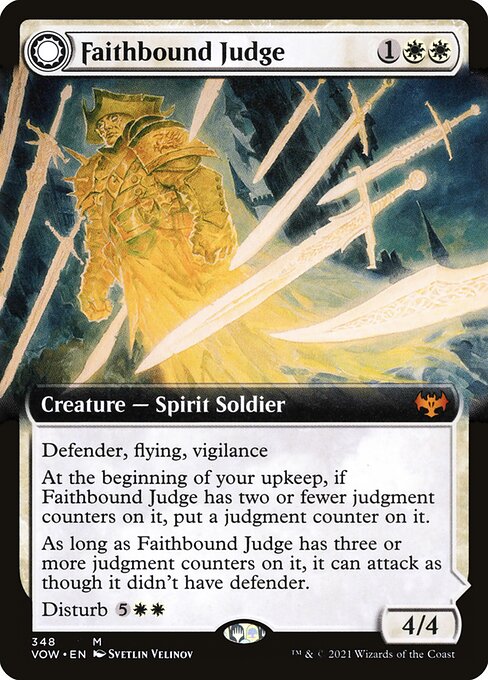 Faithbound Judge // Sinner's Judgment (Innistrad: Crimson Vow #348)