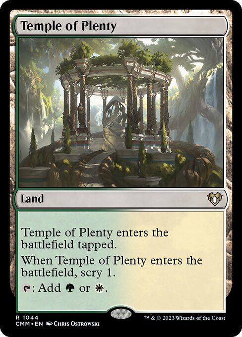 Temple of Plenty · Commander Masters (CMM) #1044 · Scryfall Magic