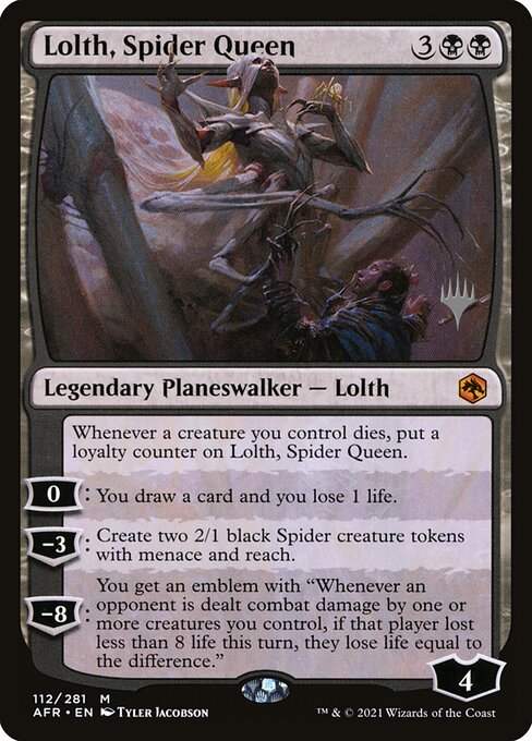 Lolth, Spider Queen (Adventures in the Forgotten Realms Promos #112p)
