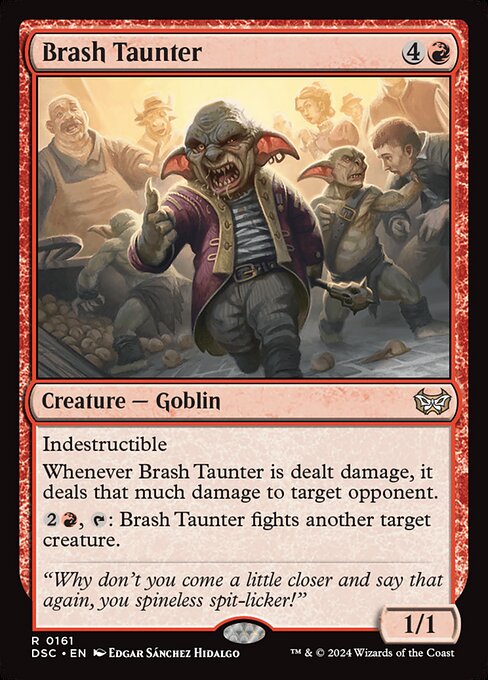 Brash Taunter (Duskmourn: House of Horror Commander #161)